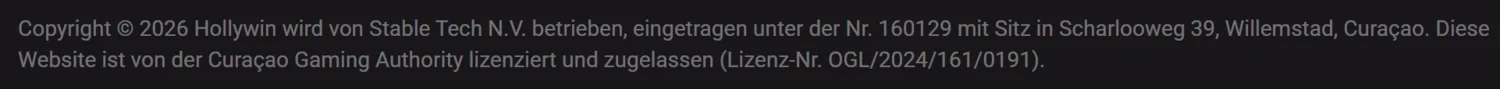 Hollywin Casino Lizenz