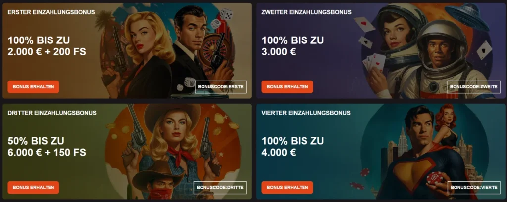 Hollywin Casino Willkommenspaket